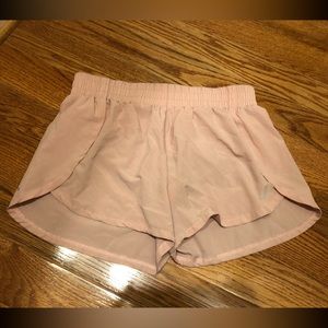 Asics Light Pink & Gray Women’s Running Shorts | Size M